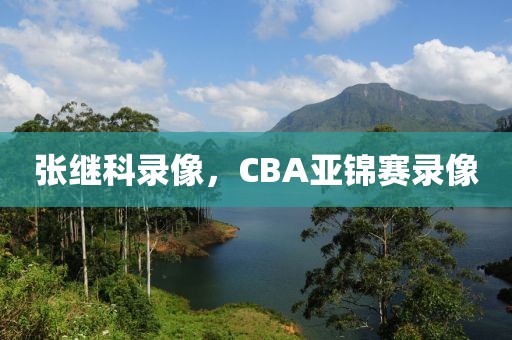 张继科录像，CBA亚锦赛录像-第1张图片-懂球帝