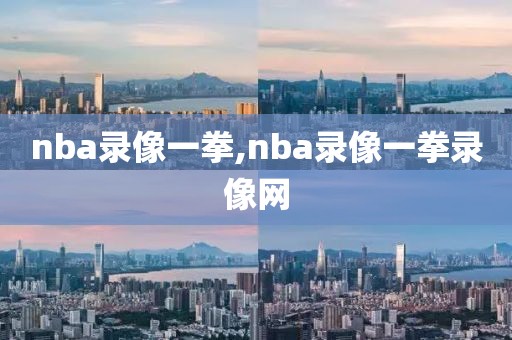 nba录像一拳,nba录像一拳录像网-第1张图片-懂球帝