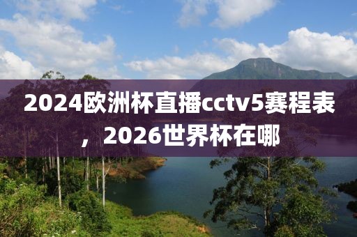 2024欧洲杯直播cctv5赛程表，2026世界杯在哪-第1张图片-懂球帝