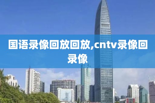 国语录像回放回放,cntv录像回录像-第1张图片-懂球帝