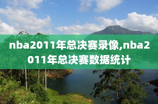 nba2011年总决赛录像,nba2011年总决赛数据统计-第1张图片-懂球帝